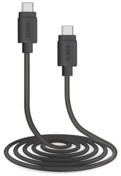 Cavo USB C Sbs TECABLETCC31K CHARGING DATA CABLE 60W Black