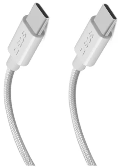 Cavo USB C Sbs TECABLETISSUE2G BRAIDED 60W Grey