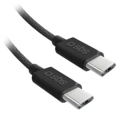 Cavo USB C Sbs TECABLETISSUETCCK 60W Black