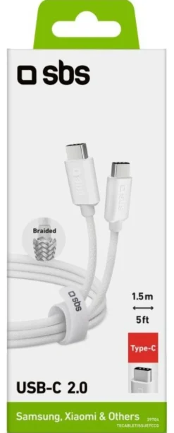 Cavo USB C Sbs TECABLETISSUETCCG 2.0 Grey
