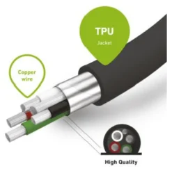 Cavo USB C Sbs TECABLETYPCSK Spiralato Black