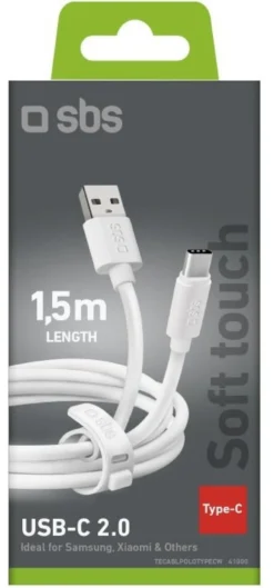 Cavo USB C Sbs TECABLPOLOTYPECW POLO Antigroviglio White