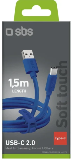 Cavo USB C Sbs TECABLPOLOTYPECB 2.0 Blue
