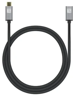 Cavo USB C Techly ICOC MUSB322 CMF 010 100W Black e Grey