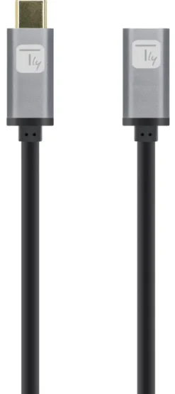 Cavo USB C Techly ICOC MUSB322 CMF 010 100W Black e Grey