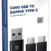 Cavo USB C Xtreme 90531 PLAYSTATION 5 Double Black
