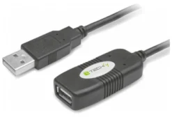 Cavo USB Techly IUSB REP10TY 2.0 Extension Active Black