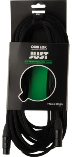 Cavo XLR Quiklok 30 02286 JUST Mf 3 Black