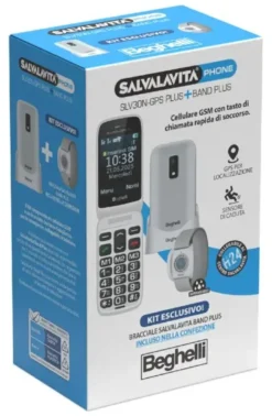 Cellulare Beghelli 9204N SALVALAVITA Phone SLV30 GPS Plus ECO+Band Gre
