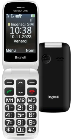 Cellulare Beghelli 9210N SLV20N Lite Black e Silver