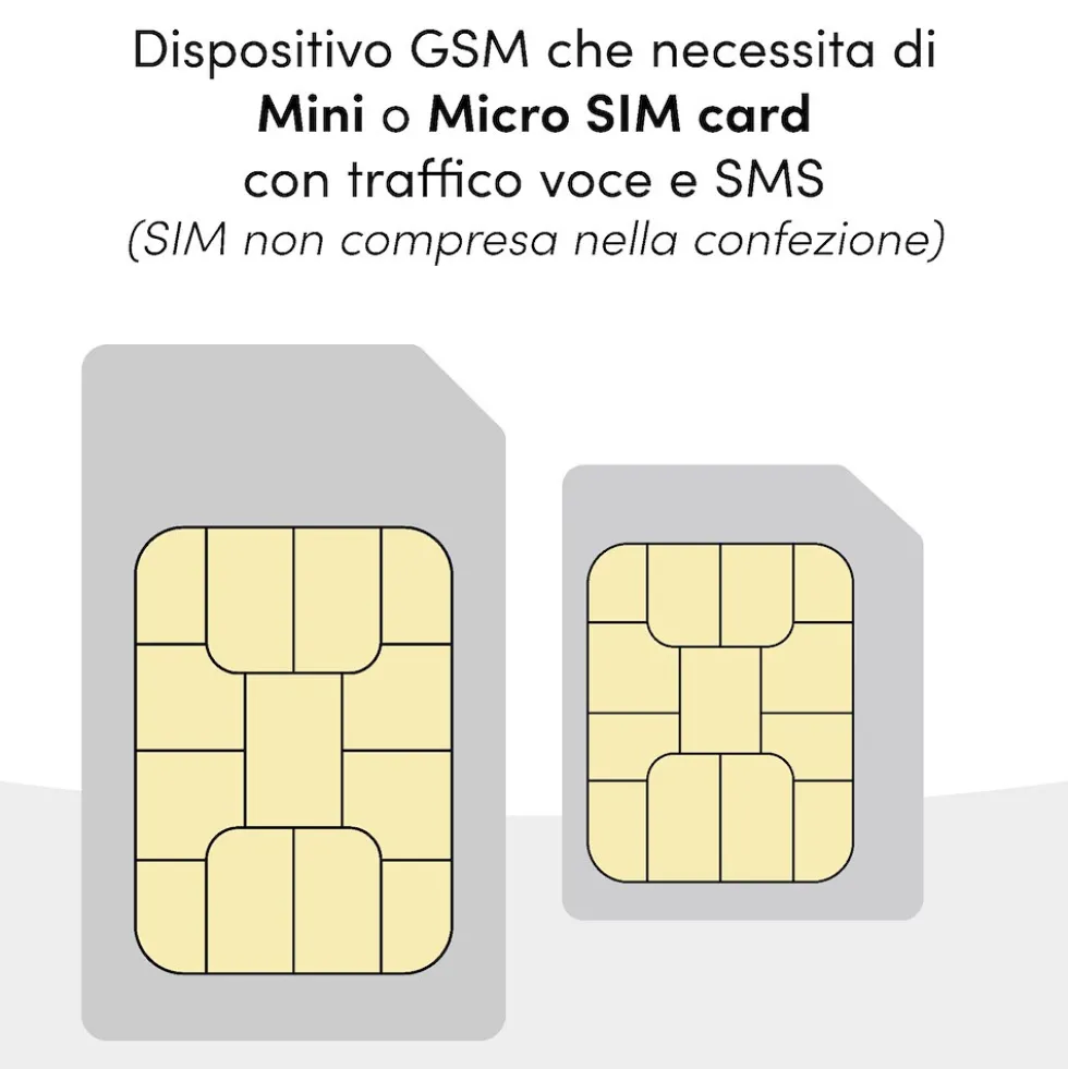 Cellulare Beghèlli SLV15N ECO con tasto di chiamata rapida di soccorso