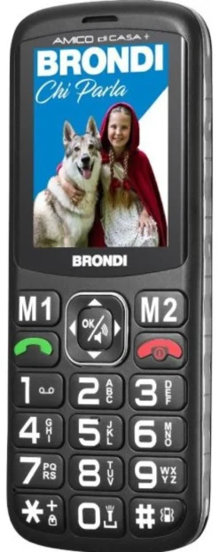 Cellulare Brondi AMICO DI CASA+ Dual SIM Black