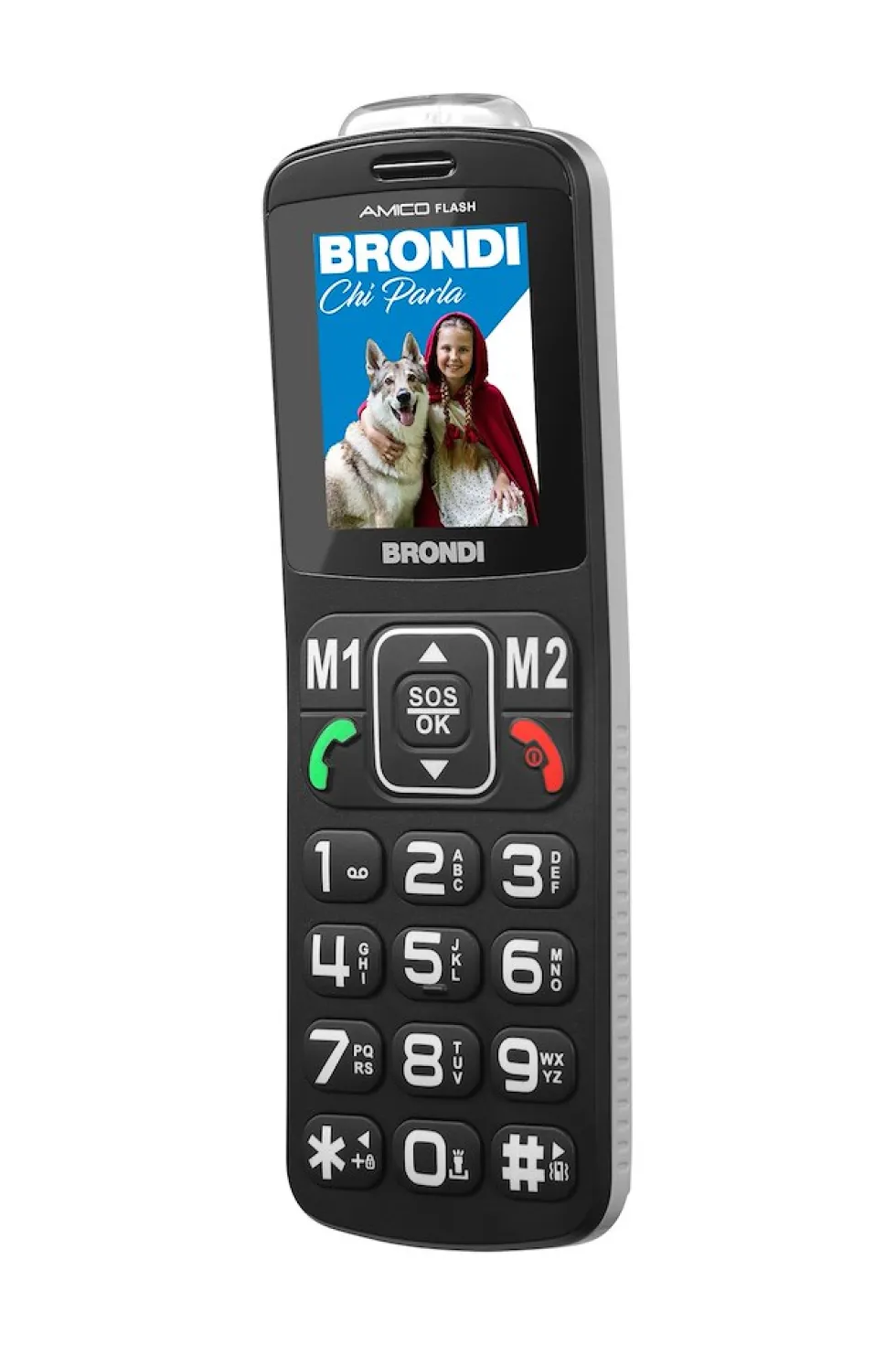 Cellulare Brondi Amico Flash con tasti grandi e torcia