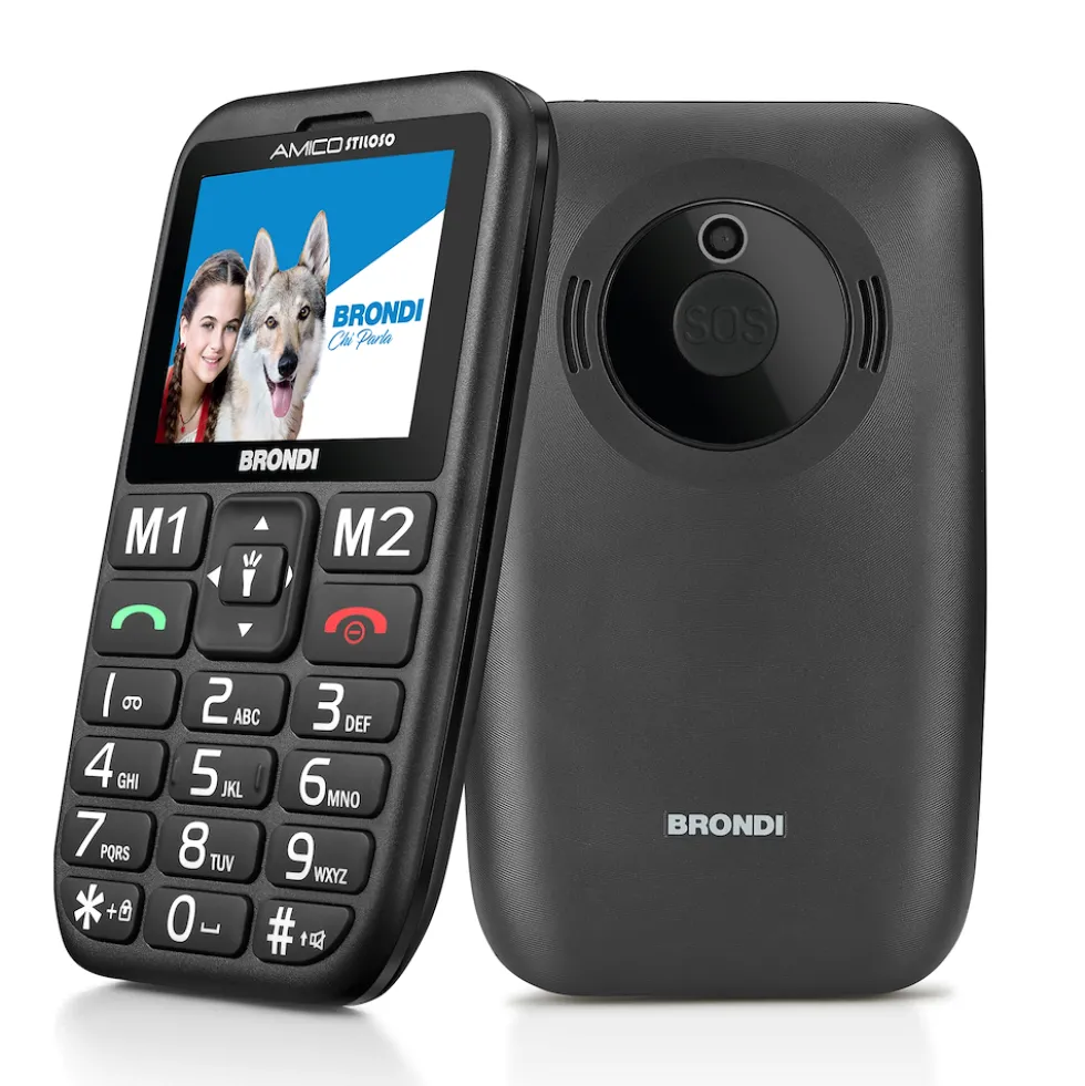 Cellulare Brondi Amico Stiloso Dual Sim con cover