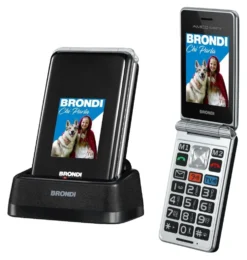 Cellulare Brondi 10282060 AMICO Super TV Dual SIM Gunmetal grey