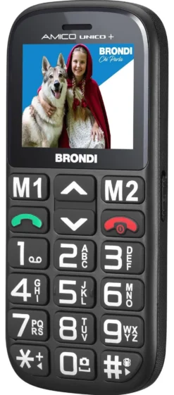 Cellulare Brondi 10282030 AMICO Unico+ Dual SIM Black