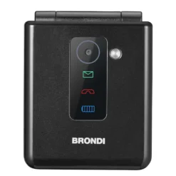 Cellulare Brondi Flipper Nero Metal Dual SIM Clamshell