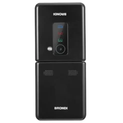 Cellulare Brondi Flipper Nero Metal Dual SIM Clamshell