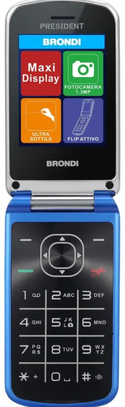 Cellulare Brondi PRESIDENT Dual SIM Blue metal
