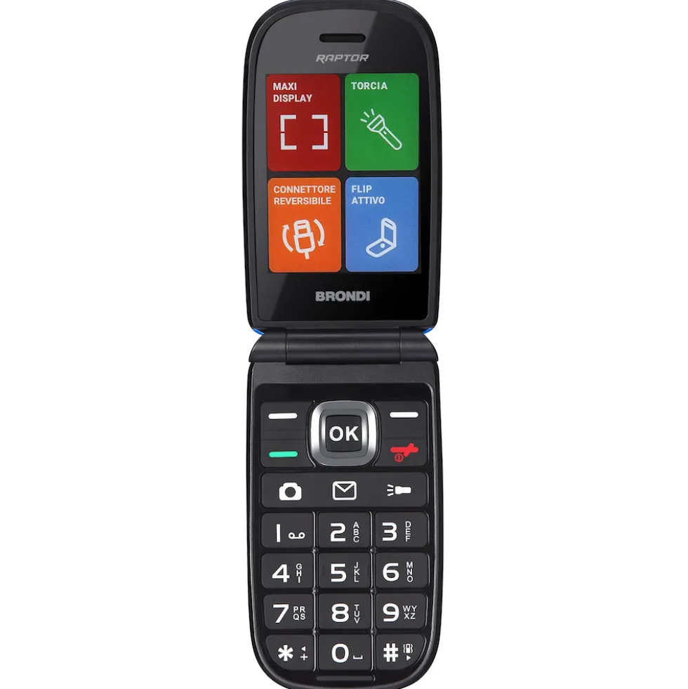 Cellulare Brondi Raptor Blu Metal con Dual SIM