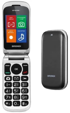 Cellulare Brondi 10278080 STONE+ Dual Sim Black