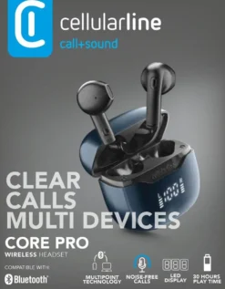 Cellular Italia Auricolare Bt Tws Core Univ. Nero