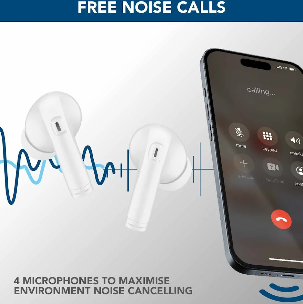 Cellular Italia Auricolare Bt Tws Anc-Enc Eclipse Nero