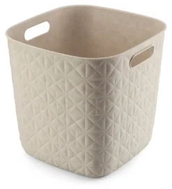 Cesta Curver K258713 SOFTEX Cube Bianco gesso