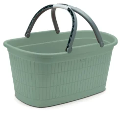 Cesta Stefanplast 91202 DOMUS HOME COLLECTION con manici Green tea