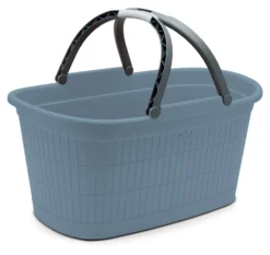 Cesta Stefanplast 91203 DOMUS HOME COLLECTION con manici Smoky blue