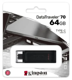 Chiavetta Kingston DT70 64GB DATATRAVELER 70 3.2 Black