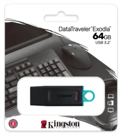 Chiavetta Kingston DTX DATATRAVELER Exodia Black e Blue