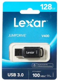 Chiavetta Lexar LJDV400128G BNBNG JUMPDRIVE V400 Black