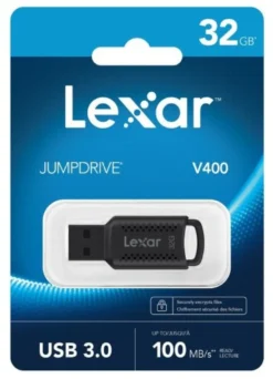 Chiavetta Lexar LJDV400032G BNBNG JUMPDRIVE V400 Black