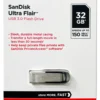 Chiavetta Sandisk SDCZ73 032G G46 ULTRA Flair Black e Silver
