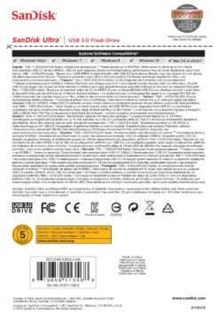 Chiavetta Sandisk SDCZ48 128G U46 ULTRA 3.0 Black