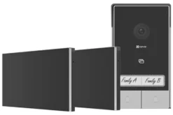 Citofono Ezviz CS HP7 R200 1W2TFC Kit HP7 bifamiliare Black e Silver