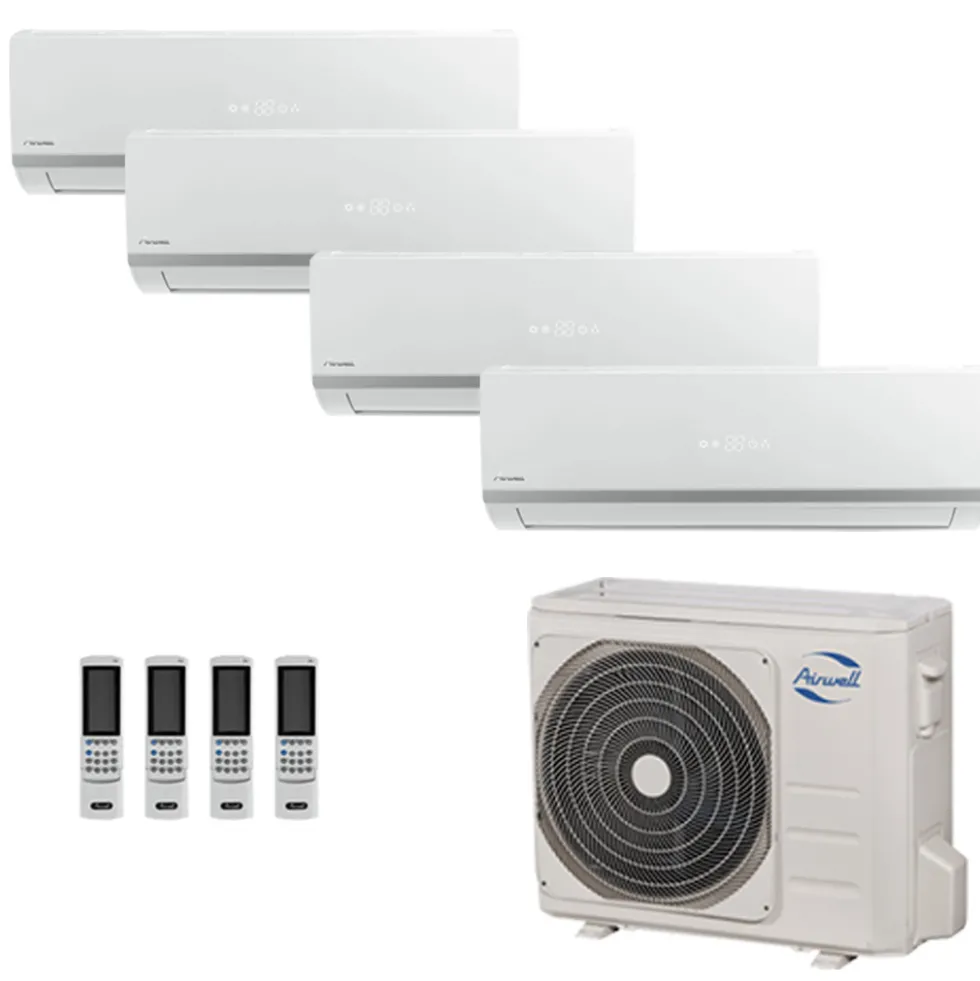 Climatizzatori quadri split Airwell fisso 4x12000 Btu 9kW