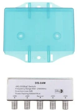 Commutatore SAT Mediasat SWI 410 B Diseq Switch 4x1 Silver