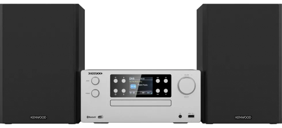 Compatto HI FI Kenwood M 925DAB S Silver