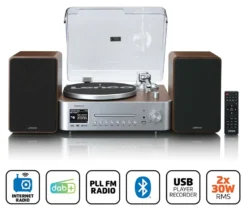 Compatto HI FI Lenco MC SERIES MC 860WDSI Wood e Silver