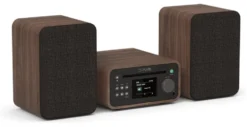 Compatto HI FI Pure 254592 CLASSIC Stereo Mini Coffee brown e Walnut