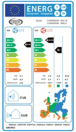 Condizionatore mono Argo CLIMADESIGN 18 White