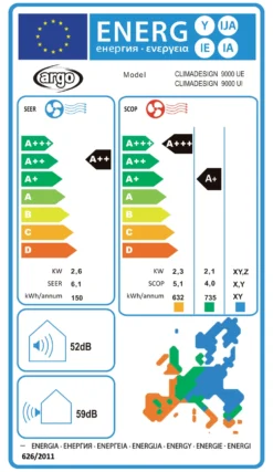 Condizionatore mono Argo CLIMADESIGN 9 White