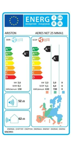 Condizionatore mono Ariston Thermo 4213112 AERES NET 35 MMA1 White