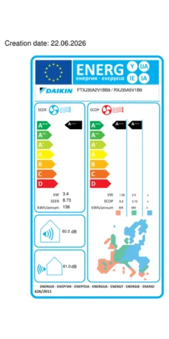 Condizionatore mono Daikin EMURA Black