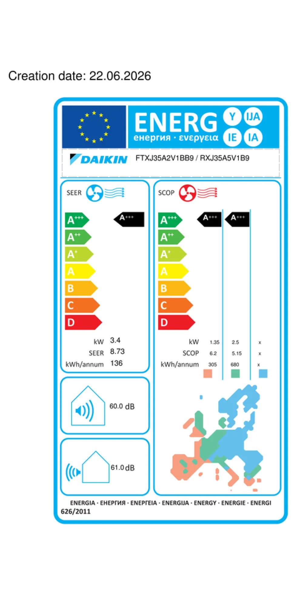 Condizionatore mono Daikin EMURA Black