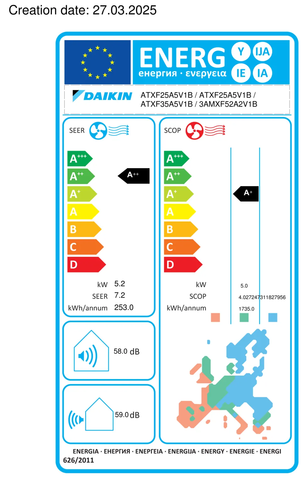 Condizionatore trial Daikin SIESTA White