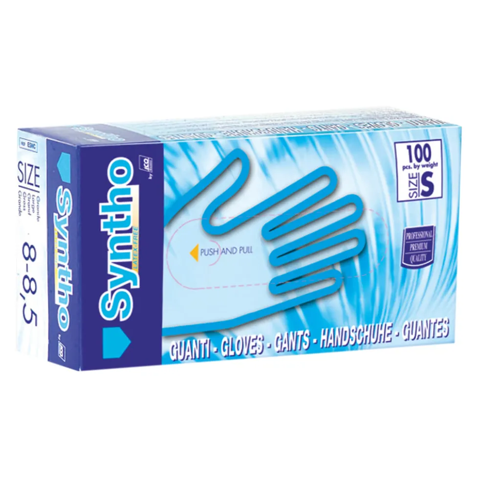 Confezione da 100 Guanti in nitrile Syntho Powder free taglia L