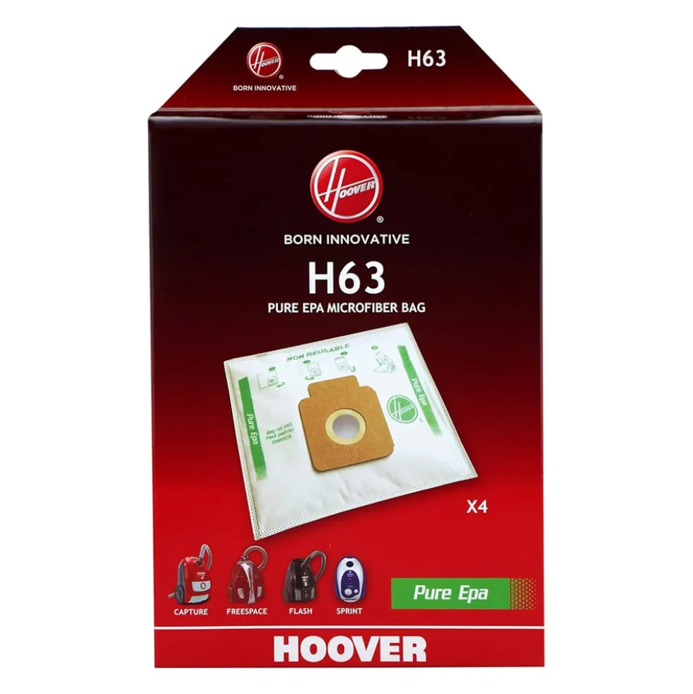 Confezione da 5 sacchi in microfibra H63